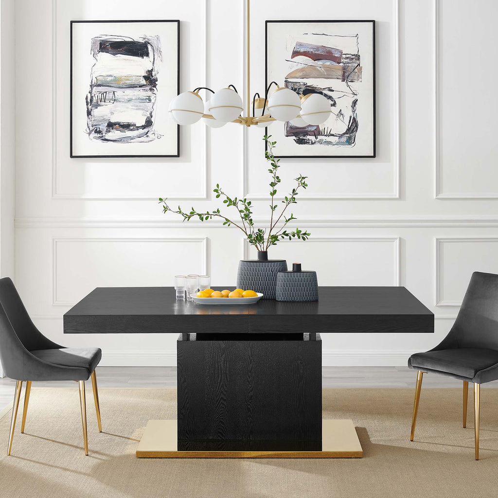 Vector Expandable Dining Table - Black Gold