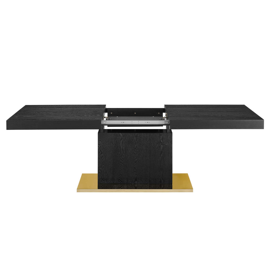 Vector Expandable Dining Table - Black Gold