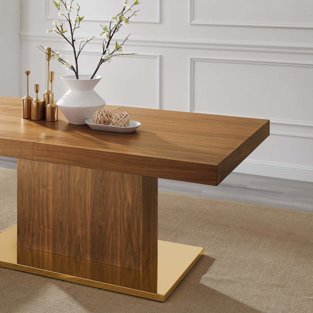 Vector Expandable Dining Table - Walnut Gold