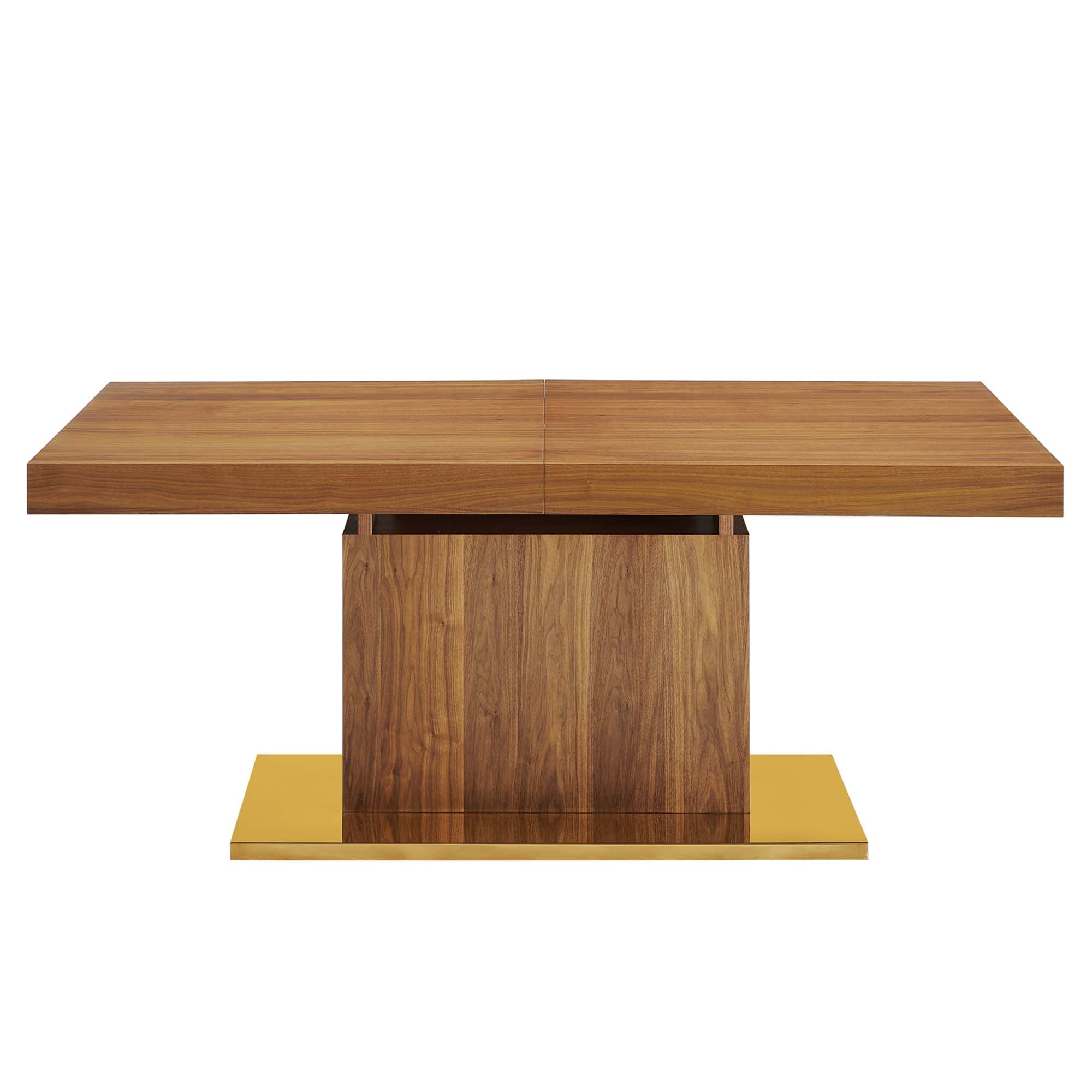 Vector Expandable Dining Table - Walnut Gold