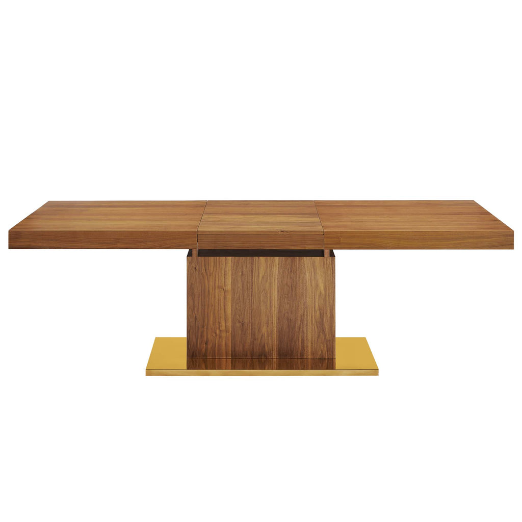 Vector Expandable Dining Table - Walnut Gold
