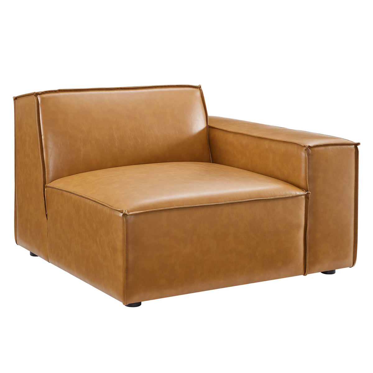 Restore Vegan Leather Loveseat - Tan