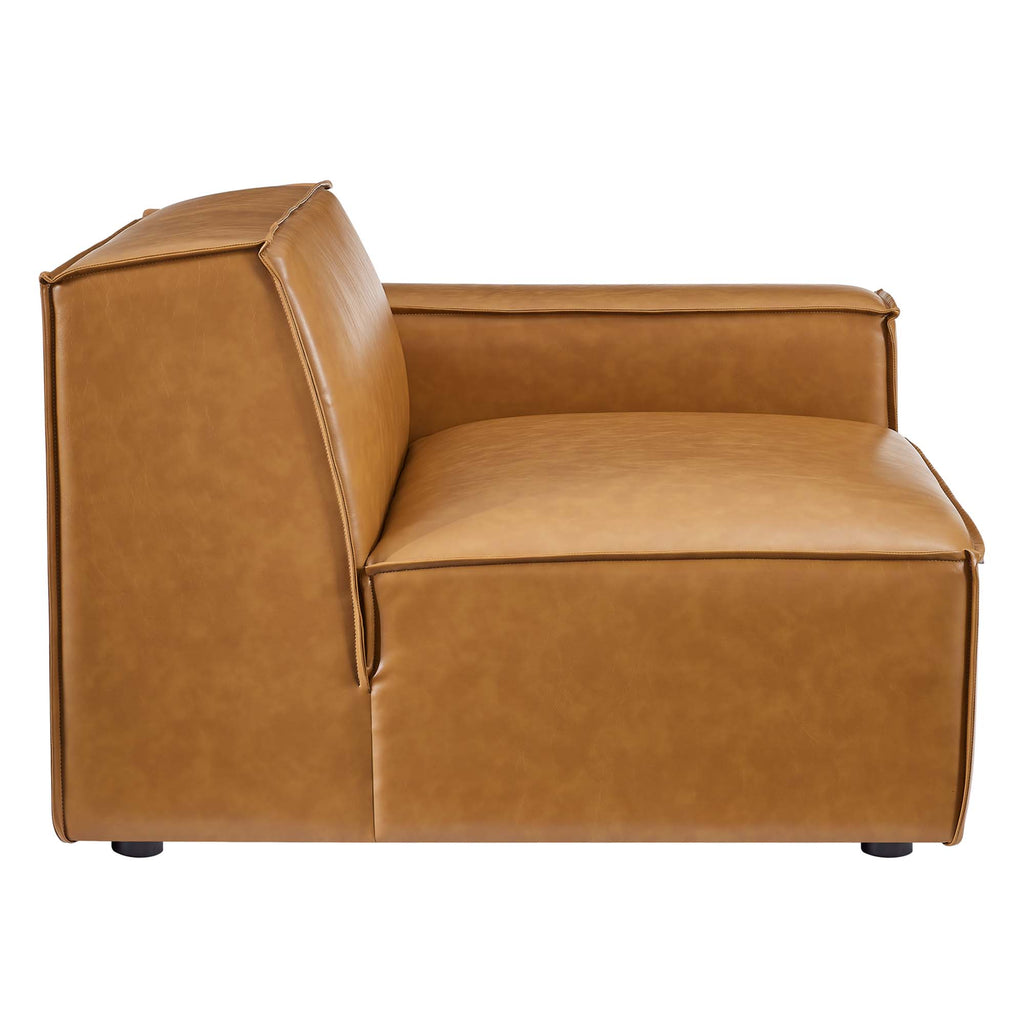 Restore 3-Piece Vegan Leather Sofa - Tan