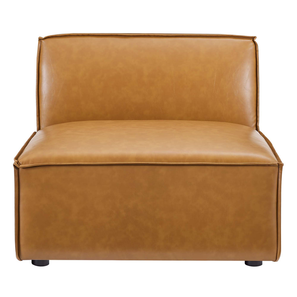 Restore 4-Piece Vegan Leather Sofa - Tan