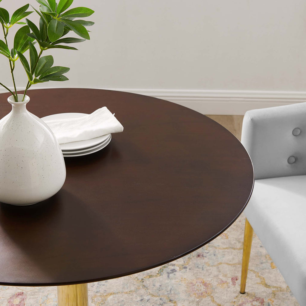 Verne 35" Dining Table - Gold Cherry Walnut
