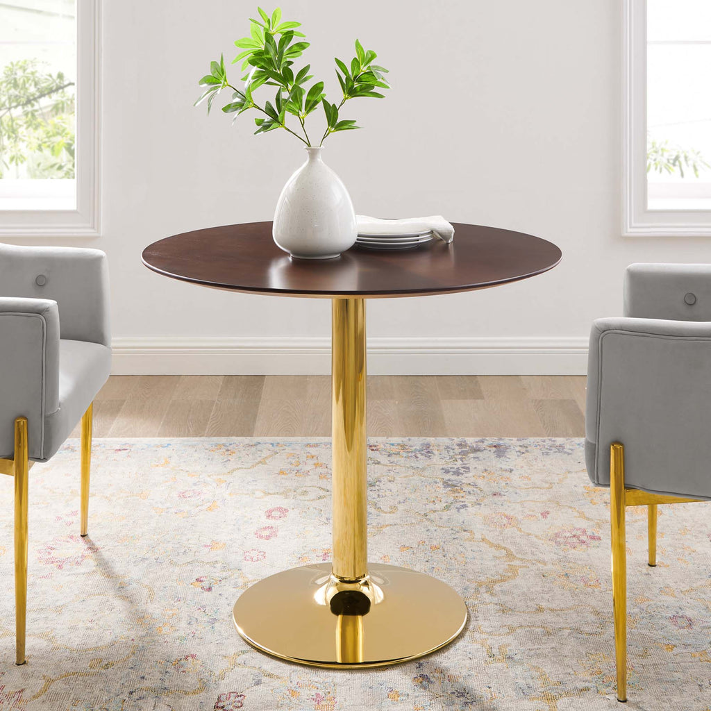 Verne 35" Dining Table - Gold Cherry Walnut