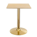 Verne 24" Square Dining Table - Gold Natural