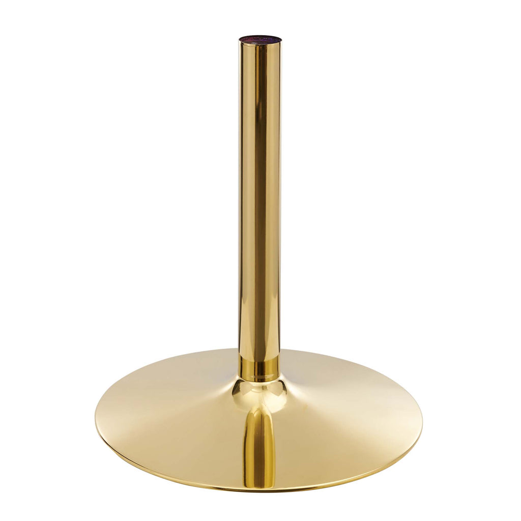 Verne 48" Oval Dining Table - Gold White