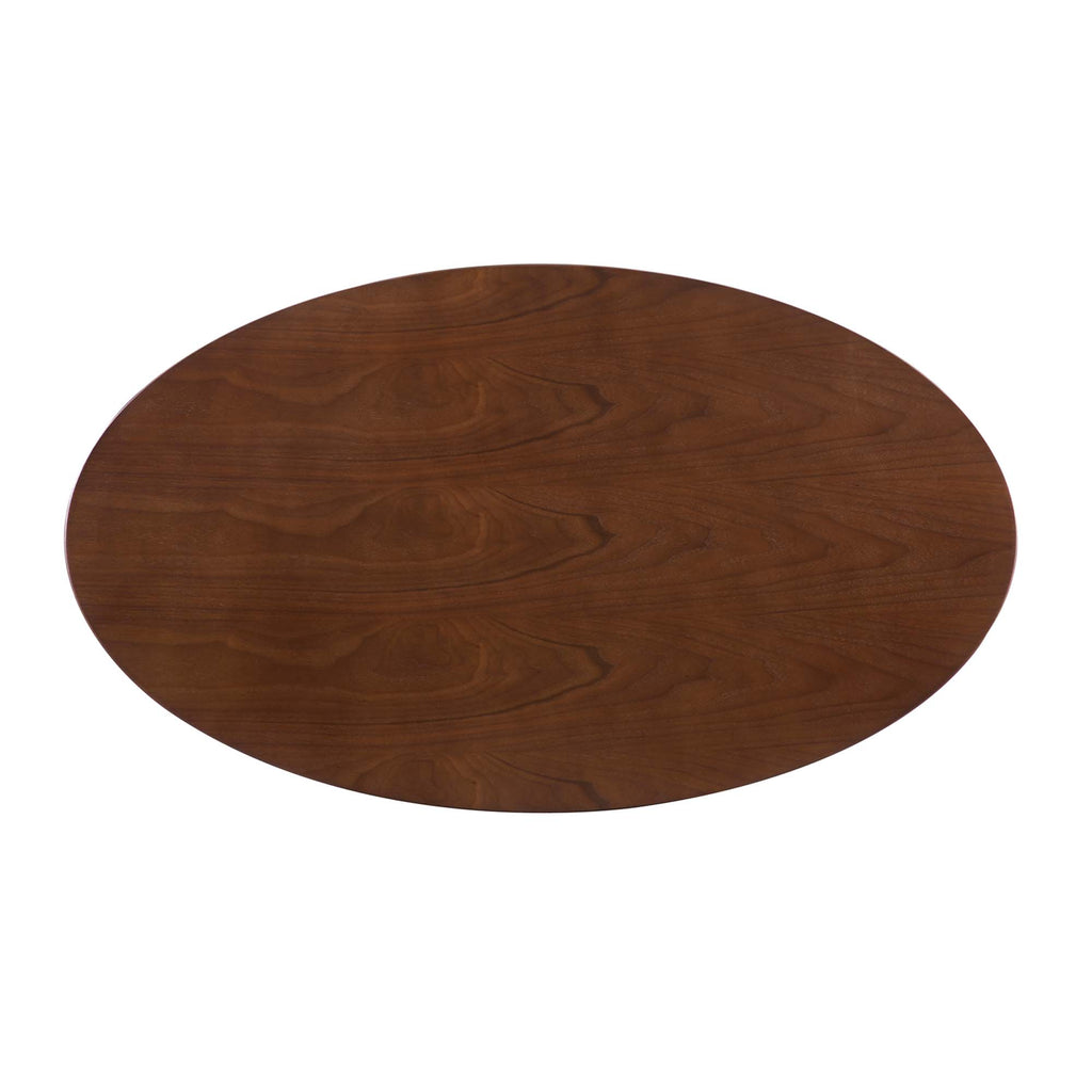 Verne 48" Oval Dining Table - Gold Walnut