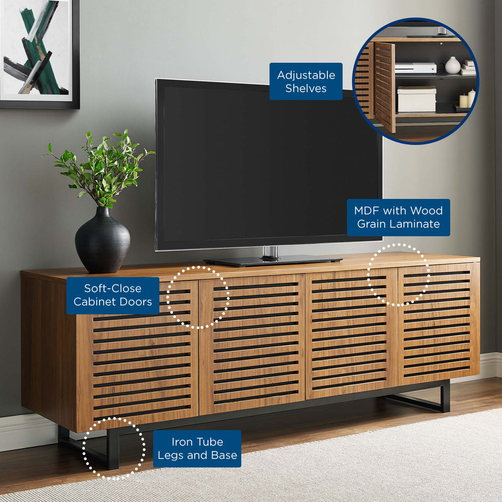 Parker 73" TV Stand - Walnut