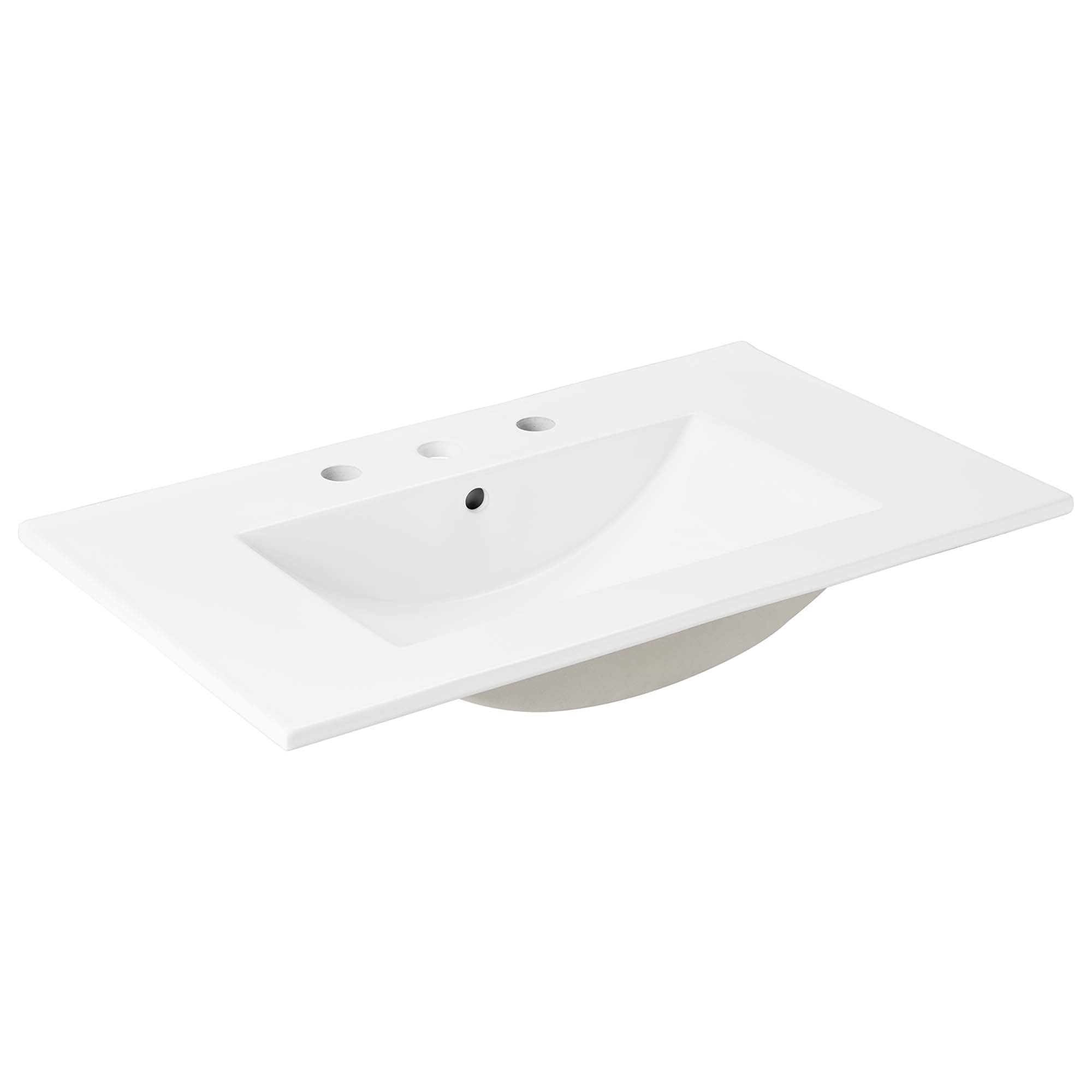 Steamforge 30" Bathroom Vanity - White Black