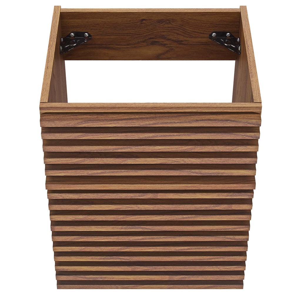 Render 18" Wall-Mount Bathroom Vanity Cabinet (Sink Basin Not Included) - Walnut