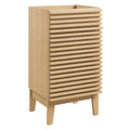 Render 18" Bathroom Vanity Cabinet (Sink Basin Not Included) - Oak