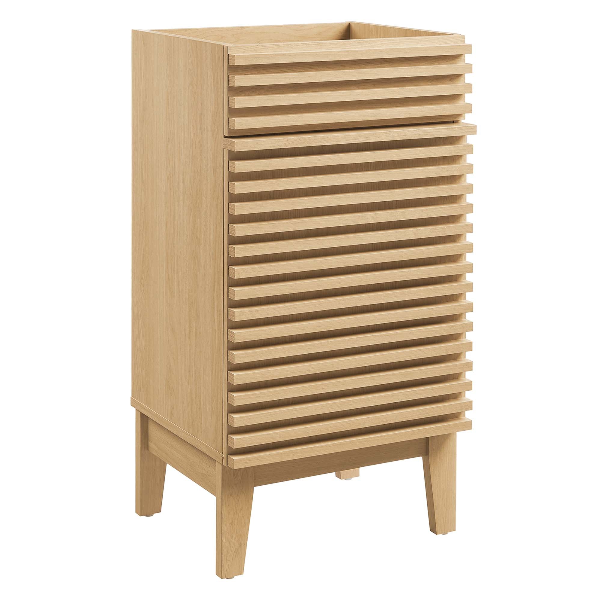 Render 18" Bathroom Vanity Cabinet (Sink Basin Not Included) - Oak