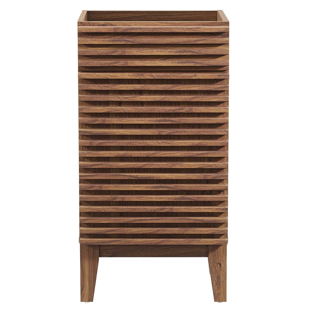 Render 18" Bathroom Vanity Cabinet (Sink Basin Not Included) - Walnut
