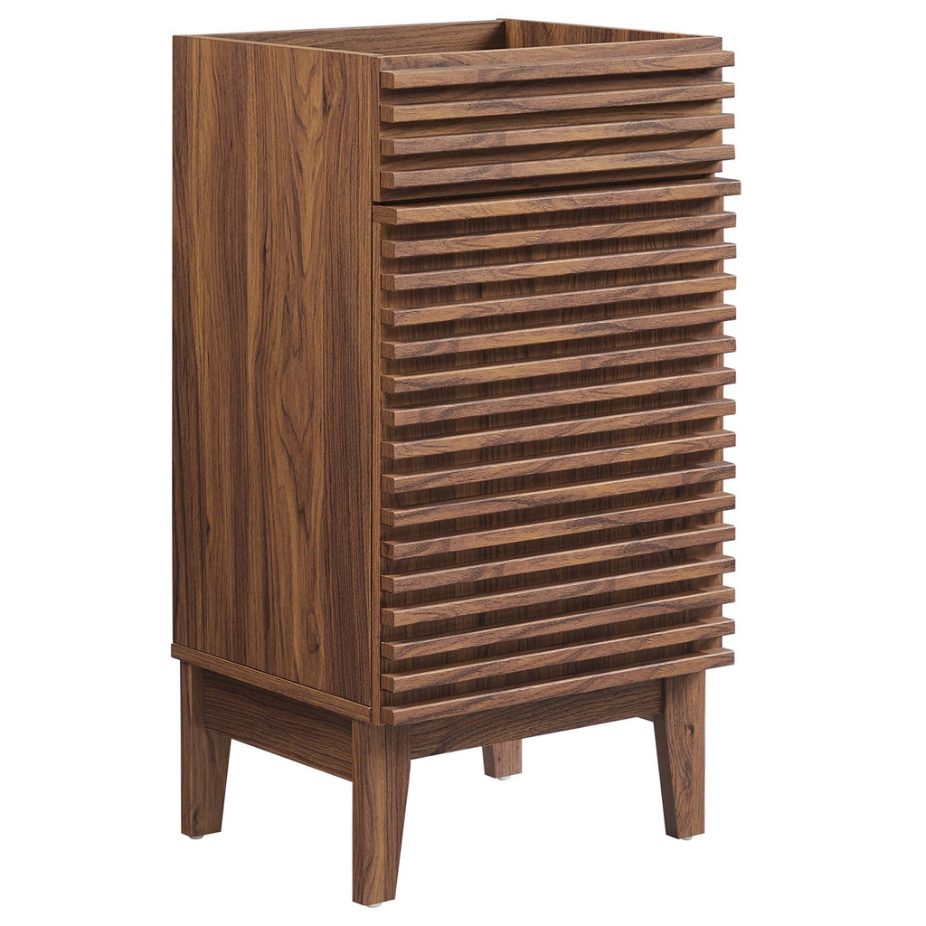Render 18" Bathroom Vanity Cabinet (Sink Basin Not Included) - Walnut