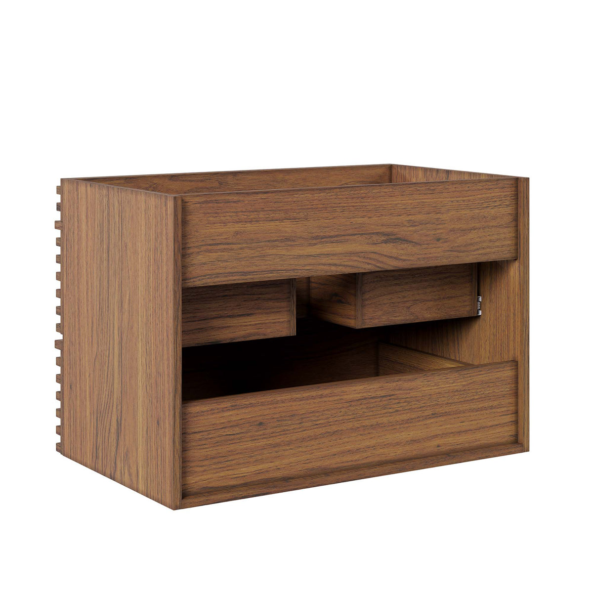 Render 30" Wall-Mount Bathroom Vanity Cabinet (Sink Basin Not Included) - Walnut