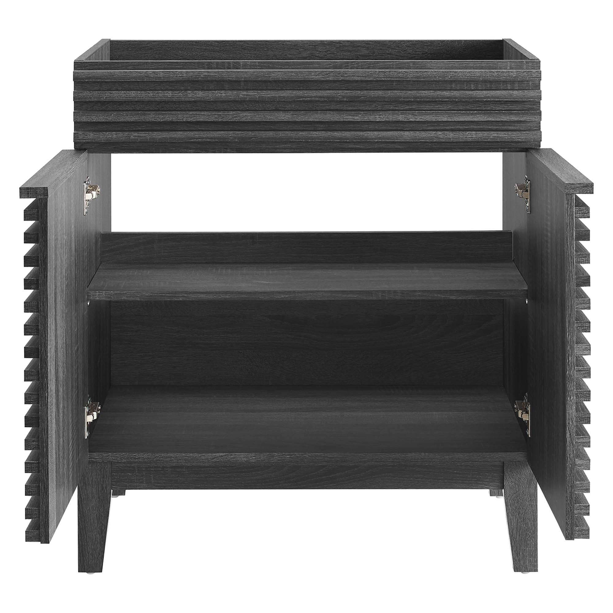 Render 30" Bathroom Vanity Cabinet (Sink Basin Not Included) - Charcoal