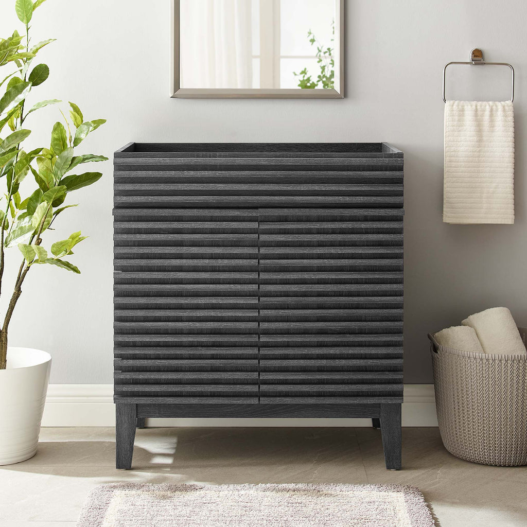 Render 30" Bathroom Vanity Cabinet (Sink Basin Not Included) - Charcoal