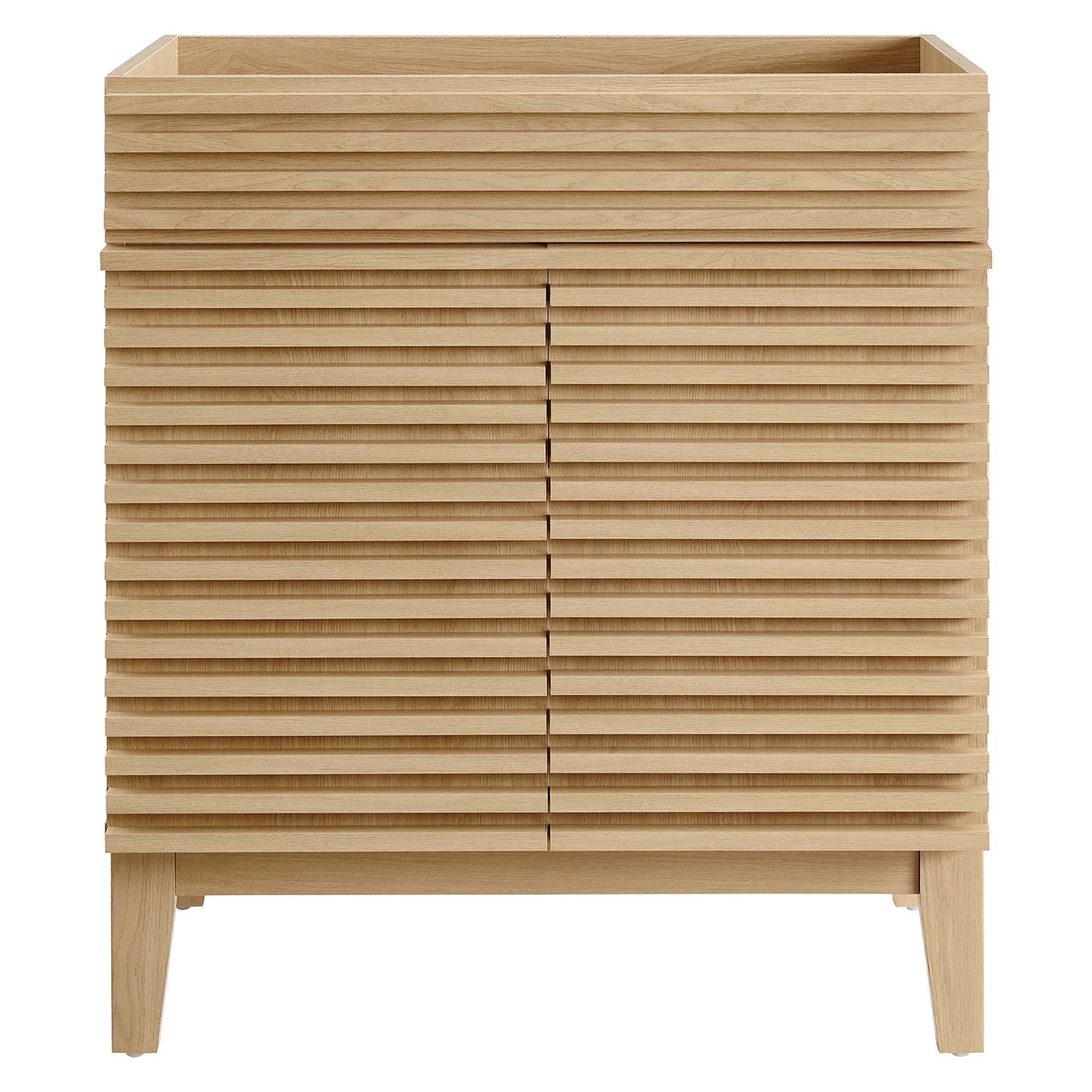 Render 30" Bathroom Vanity Cabinet (Sink Basin Not Included) - Oak