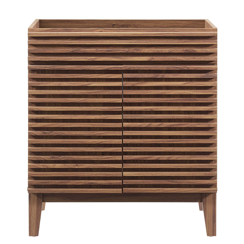 Render 30" Bathroom Vanity Cabinet (Sink Basin Not Included) - Walnut