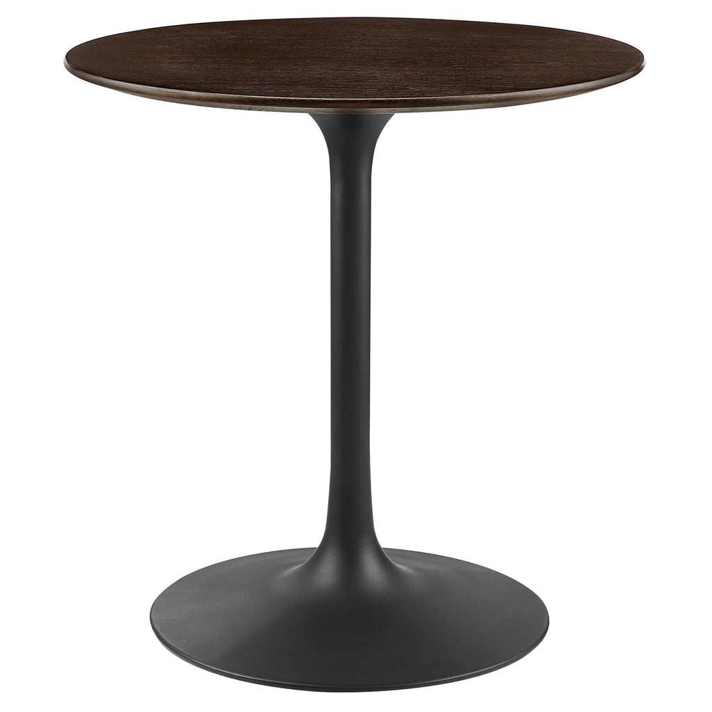 Lippa 28" Round Wood Dining Table - Black Cherry Walnut