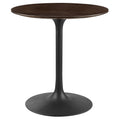 Lippa 28" Round Wood Dining Table - Black Cherry Walnut