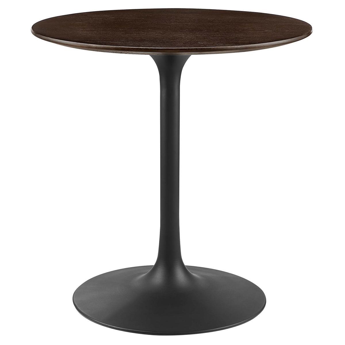 Lippa 28" Round Wood Dining Table - Black Cherry Walnut