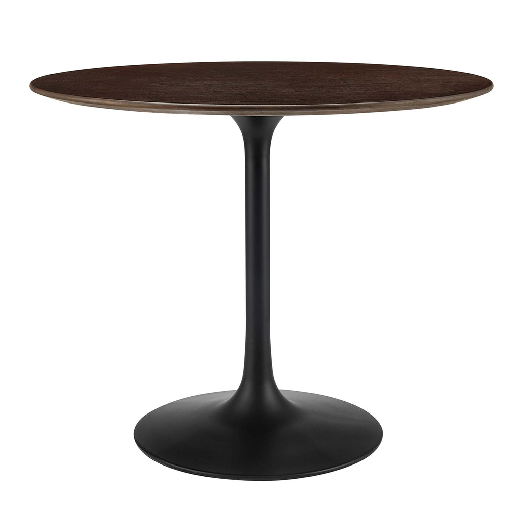 Lippa 36" Round Wood Dining Table - Black Cherry Walnut