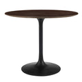 Lippa 36" Round Wood Dining Table - Black Cherry Walnut