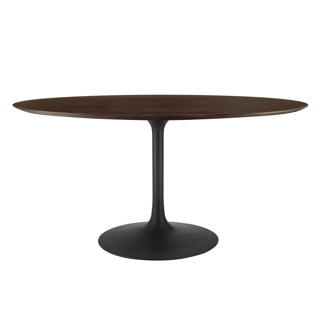 Lippa 60" Oval Wood Dining Table - Black Cherry Walnut