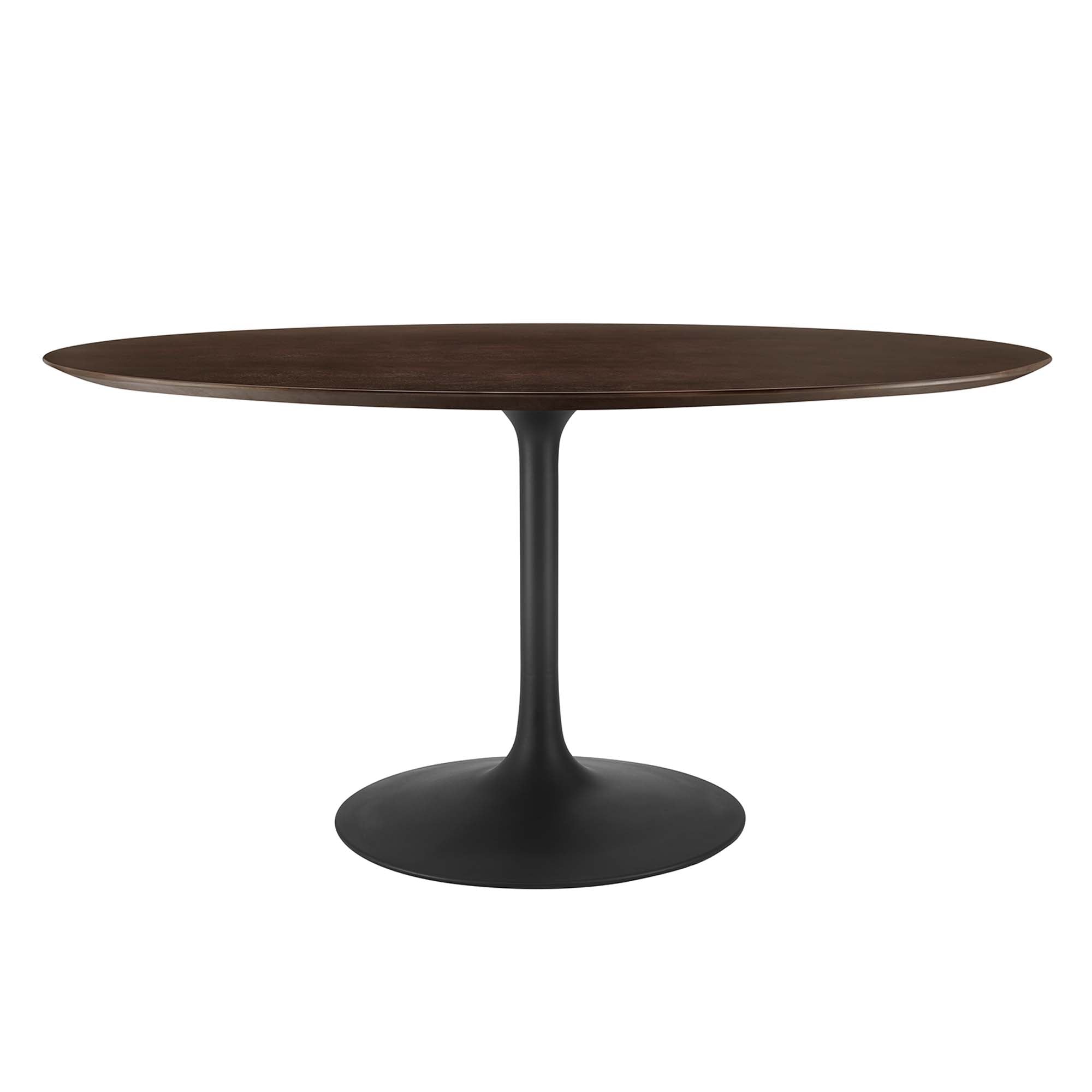 Lippa 60" Oval Wood Dining Table - Black Cherry Walnut