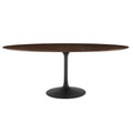 Lippa 78" Oval Wood Dining Table - Black Cherry Walnut