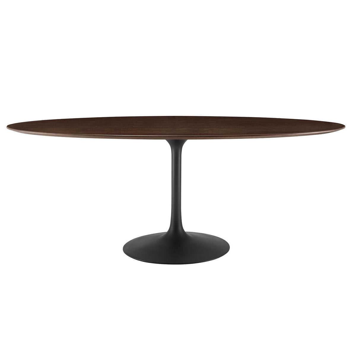 Lippa 78" Oval Wood Dining Table - Black Cherry Walnut