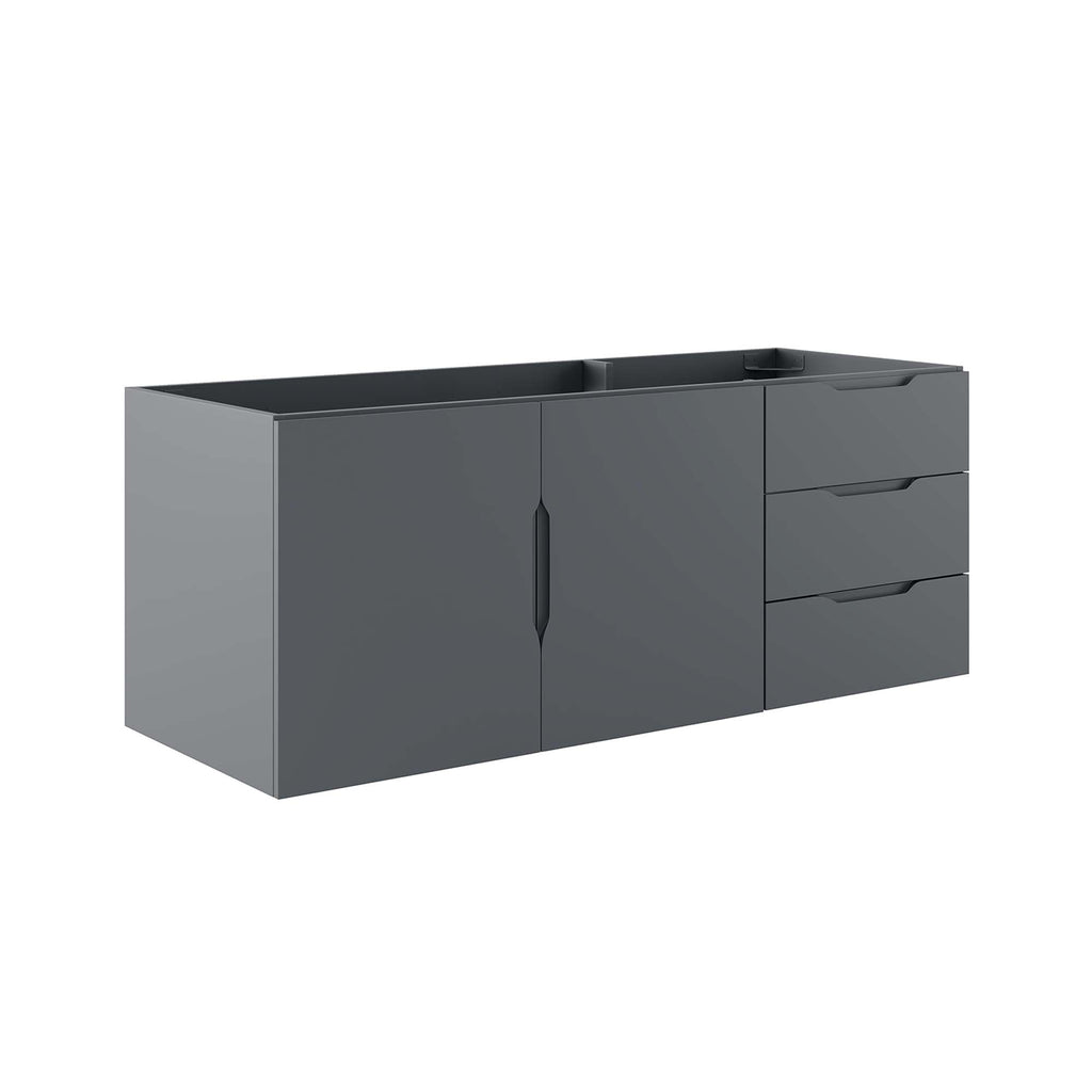 Vitality 48" Double or Single Sink Compatible (Not Included) Bathroom Vanity Cabinet - Gray