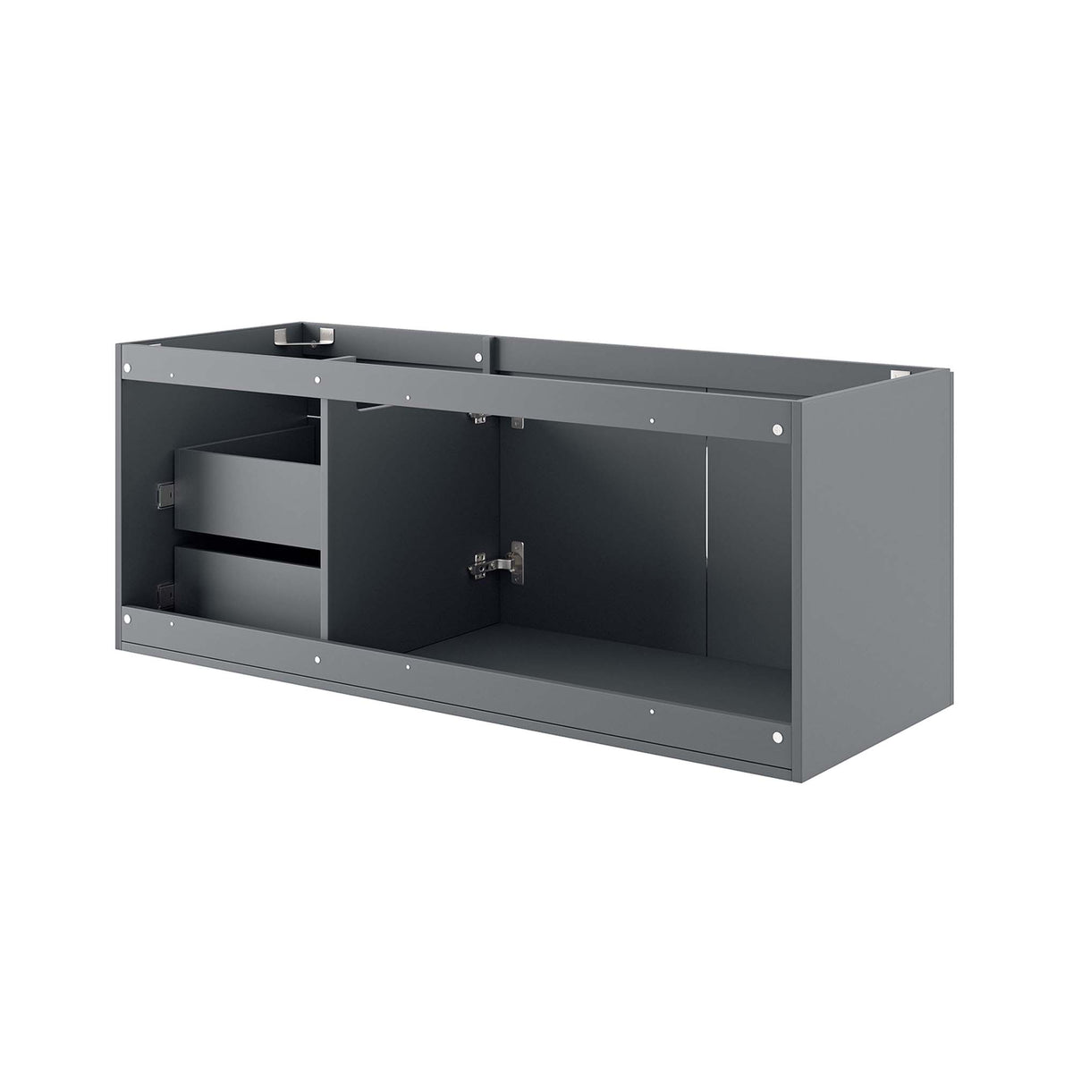 Vitality 48" Double or Single Sink Compatible (Not Included) Bathroom Vanity Cabinet - Gray