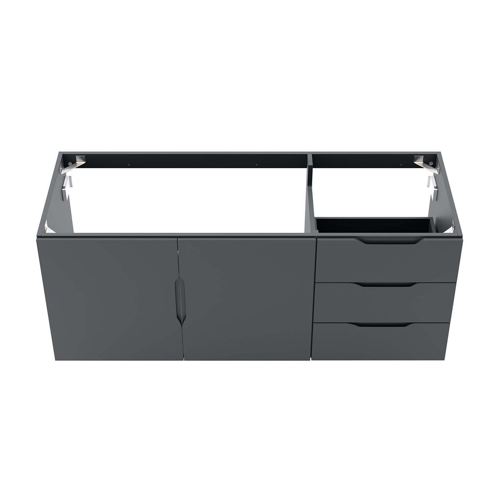 Vitality 48" Double or Single Sink Compatible (Not Included) Bathroom Vanity Cabinet - Gray