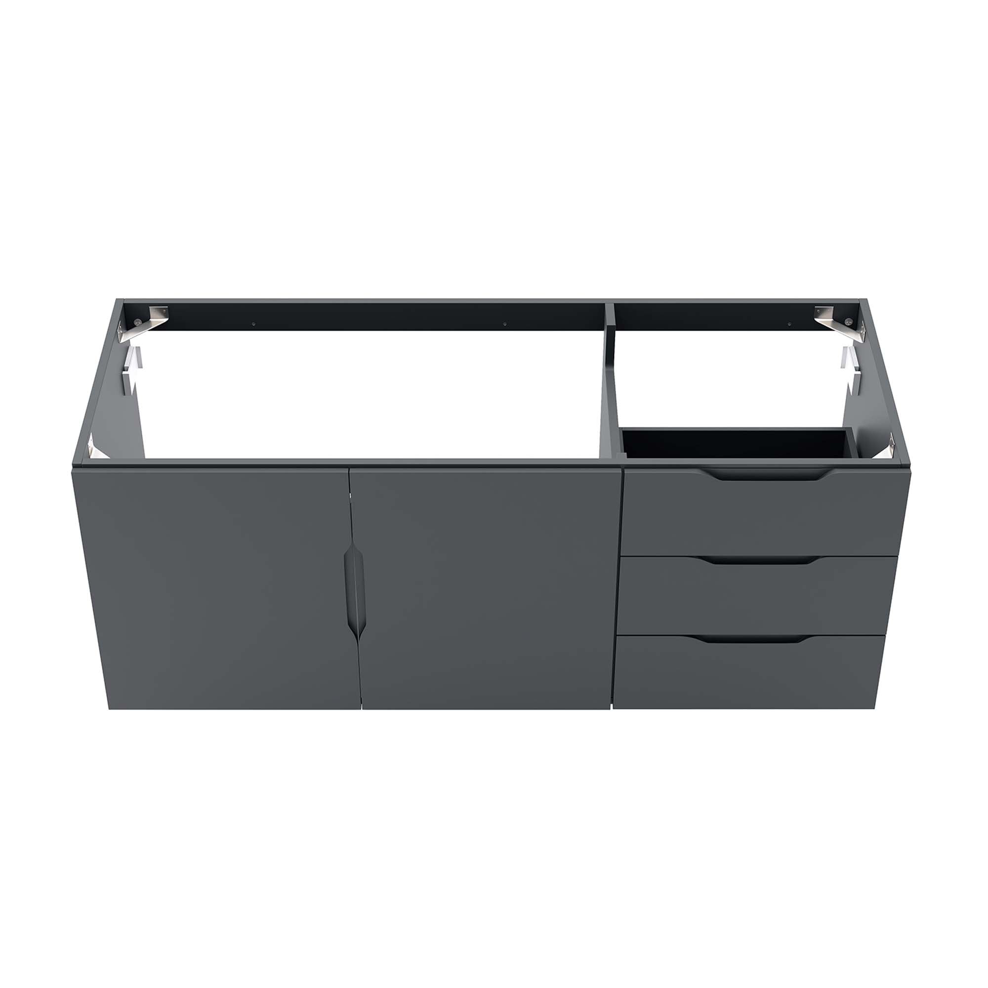 Vitality 48" Double or Single Sink Compatible (Not Included) Bathroom Vanity Cabinet - Gray