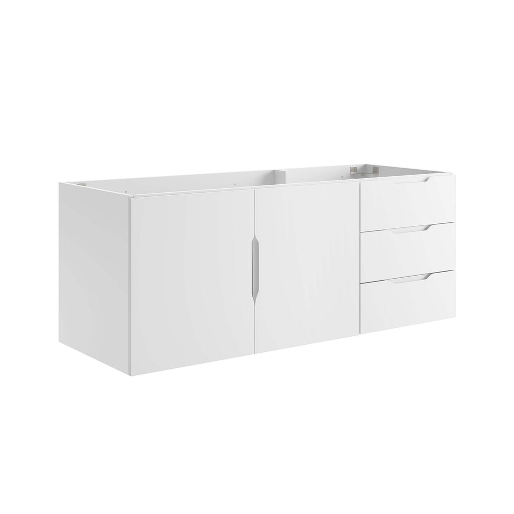 Vitality 48" Double or Single Sink Compatible (Not Included) Bathroom Vanity Cabinet - White