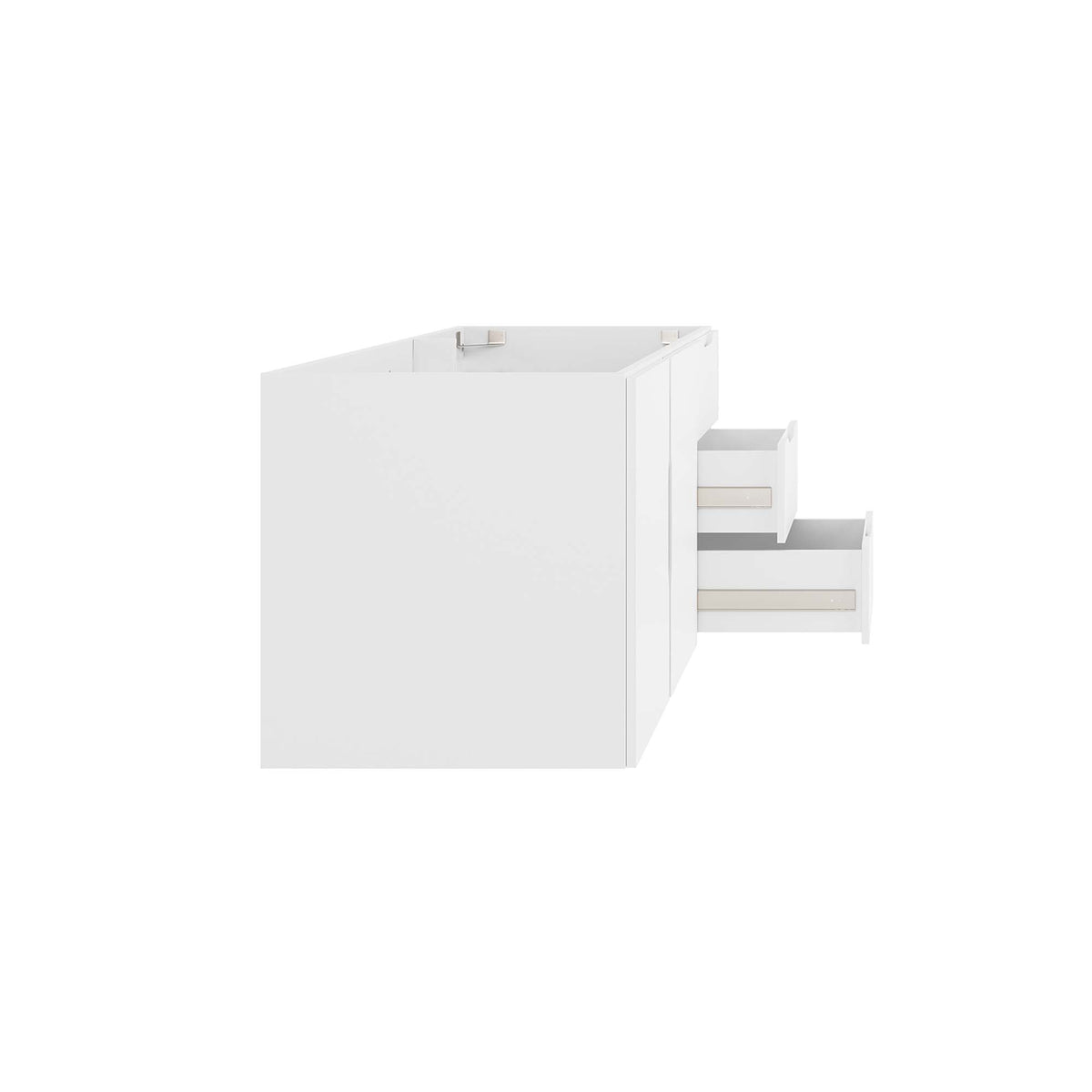 Vitality 48" Double or Single Sink Compatible (Not Included) Bathroom Vanity Cabinet - White