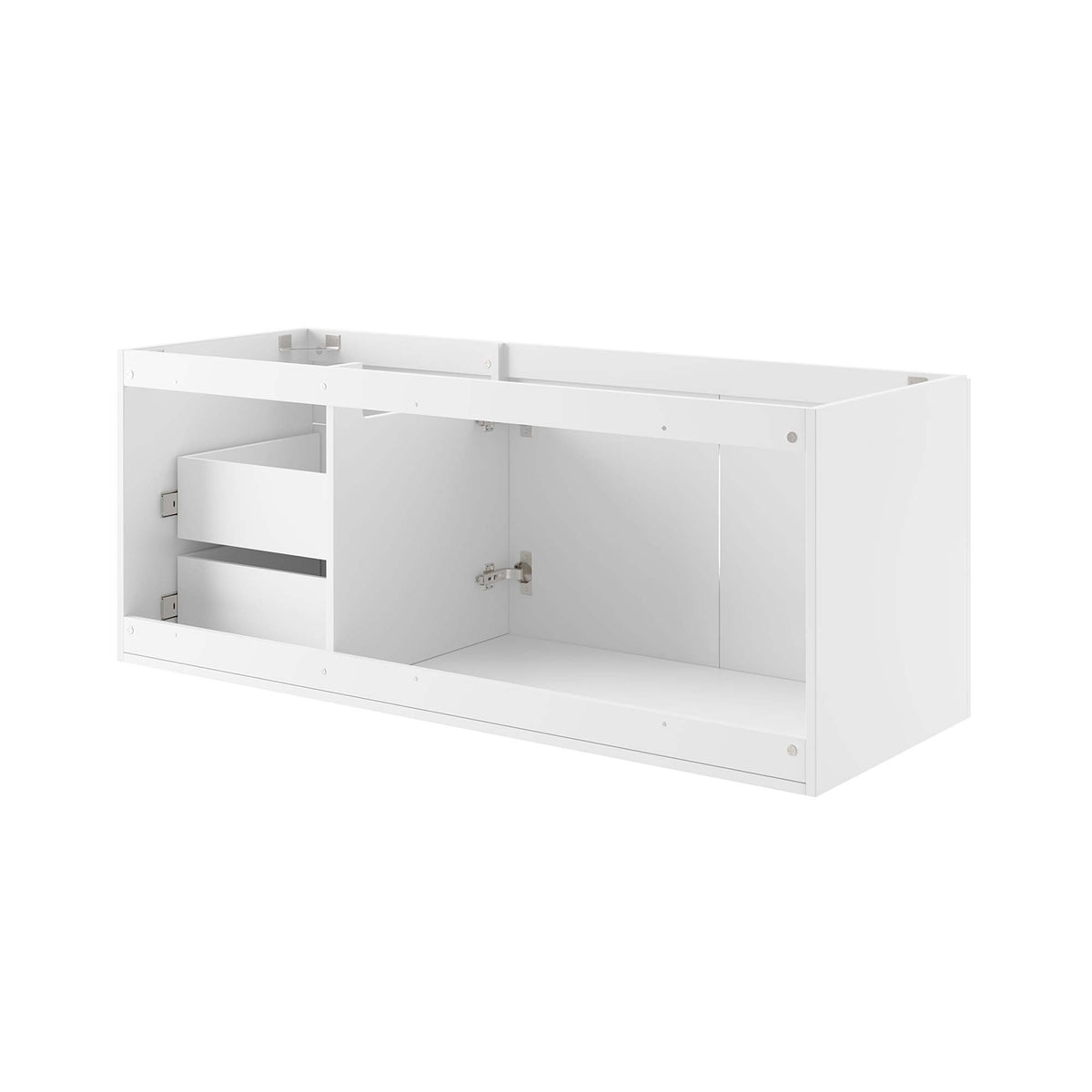 Vitality 48" Double or Single Sink Compatible (Not Included) Bathroom Vanity Cabinet - White