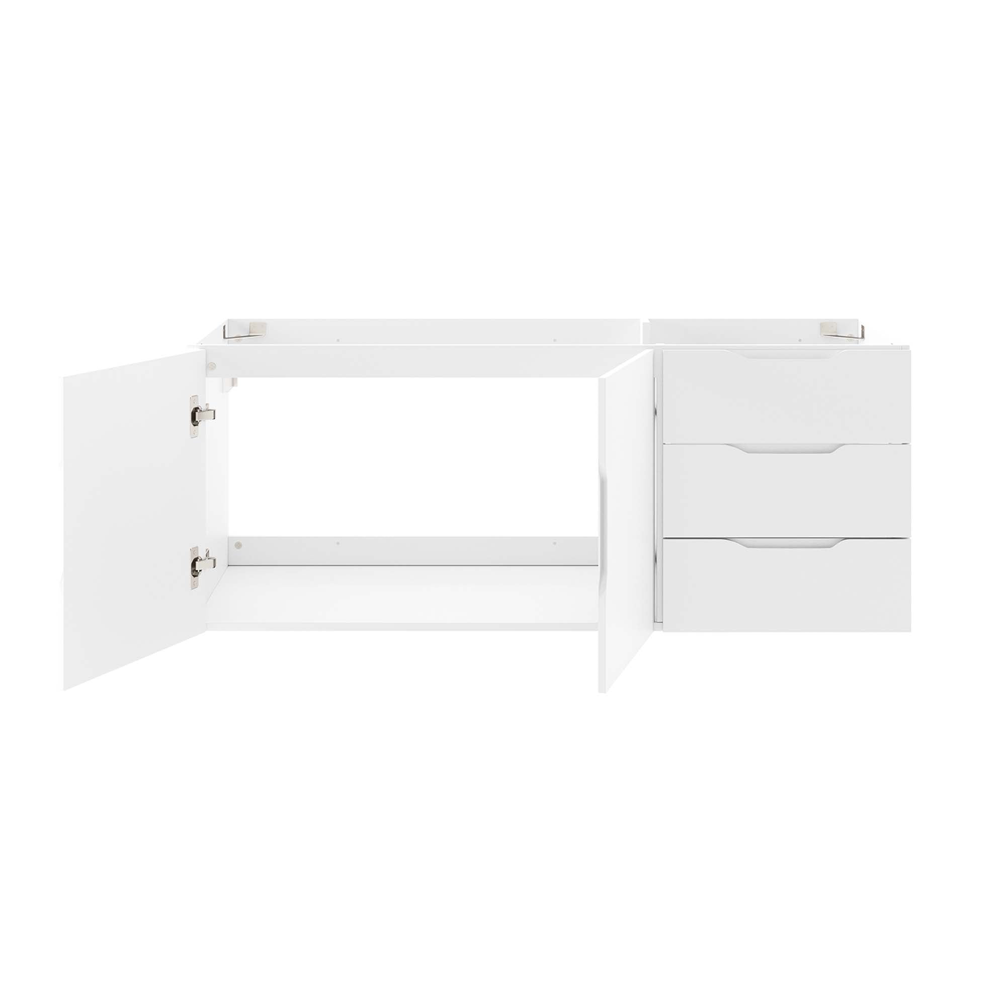 Vitality 48" Double or Single Sink Compatible (Not Included) Bathroom Vanity Cabinet - White