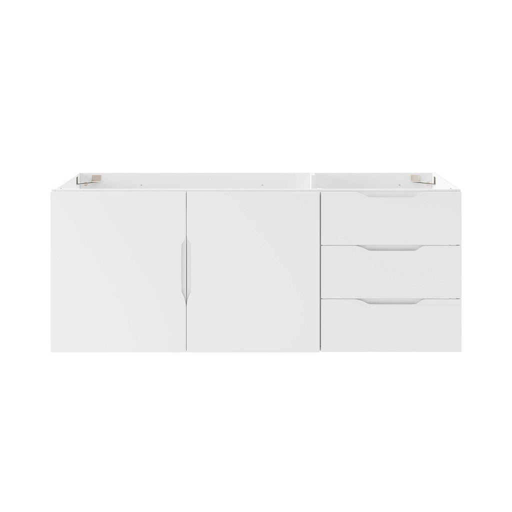 Vitality 48" Double or Single Sink Compatible (Not Included) Bathroom Vanity Cabinet - White