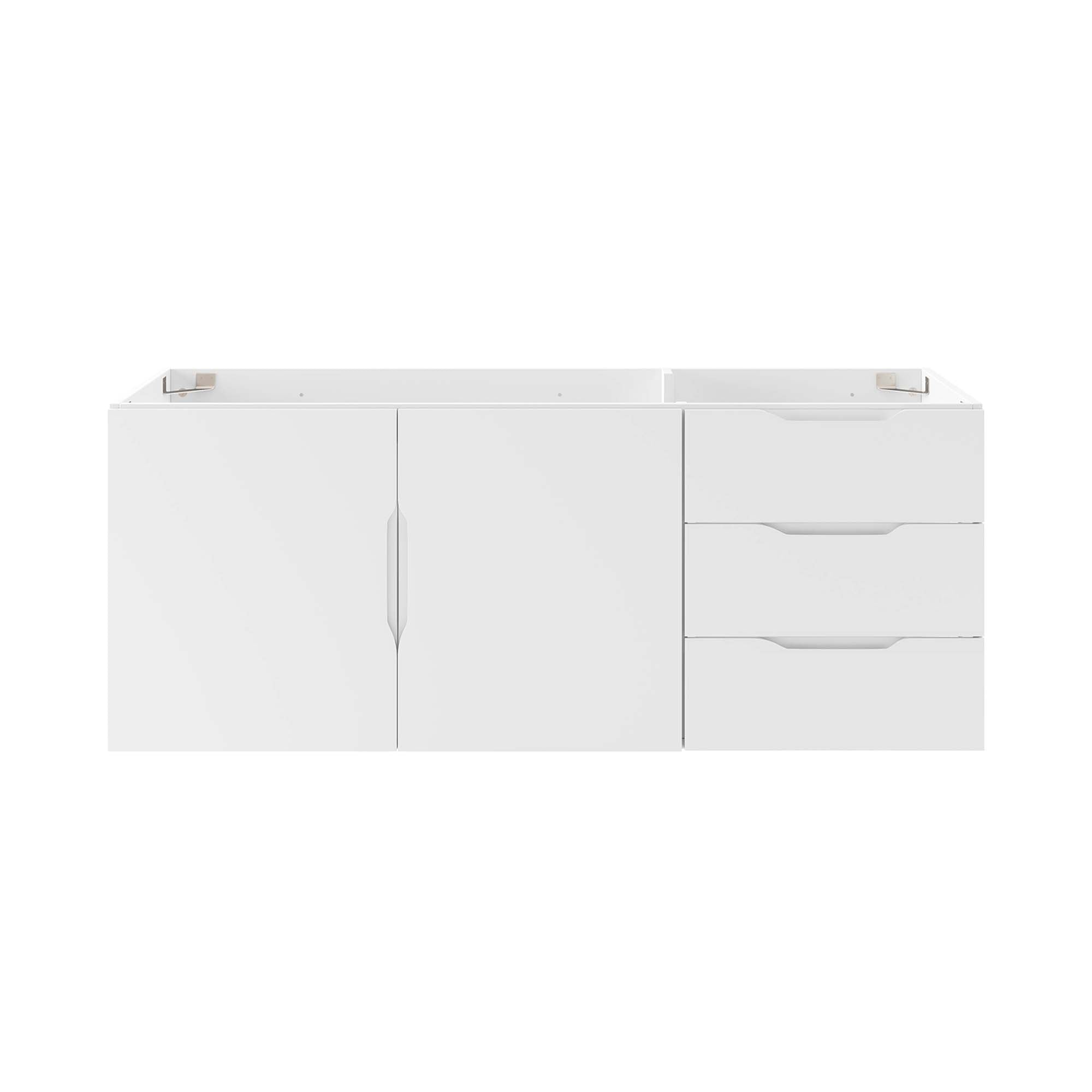 Vitality 48" Double or Single Sink Compatible (Not Included) Bathroom Vanity Cabinet - White