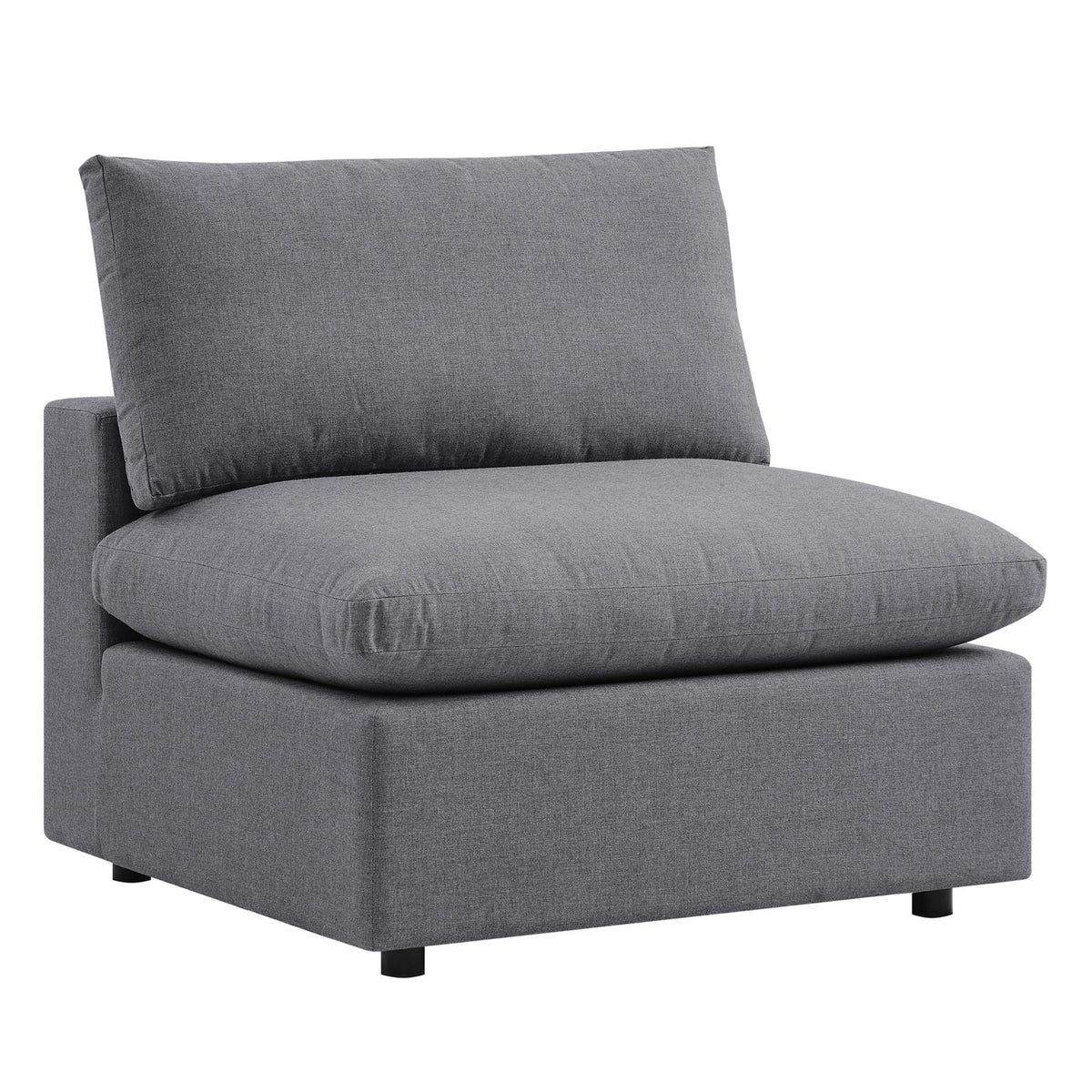 Commix Sunbrella Outdoor Patio Armless Chair - Gray