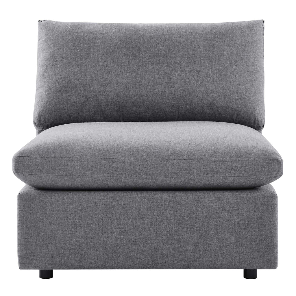 Commix Sunbrella Outdoor Patio Armless Chair - Gray