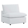 Commix Sunbrella Outdoor Patio Armless Chair - White