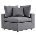 Commix Sunbrella Outdoor Patio Corner Chair - Gray
