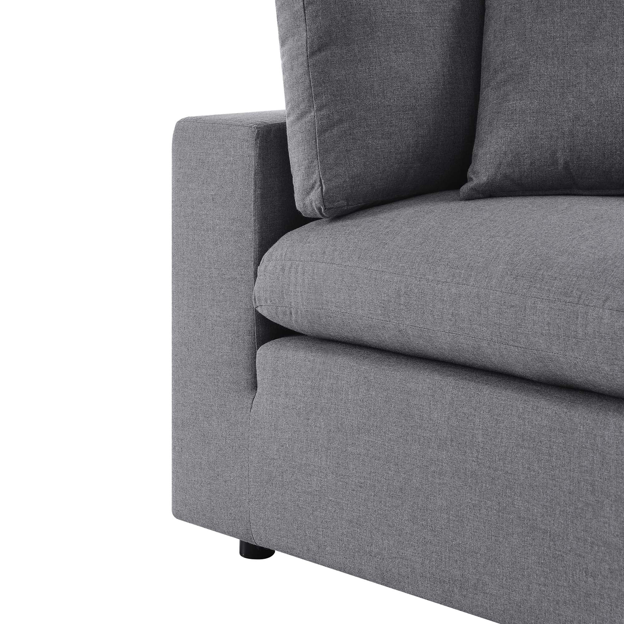 Commix Sunbrella Outdoor Patio Corner Chair - Gray