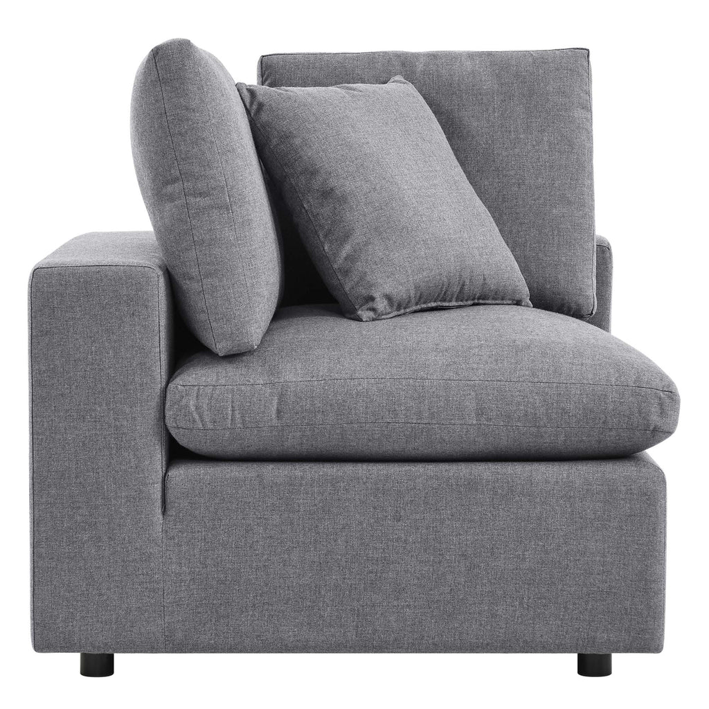 Commix Sunbrella Outdoor Patio Corner Chair - Gray